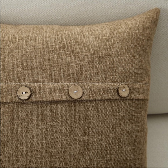 Farmhouse Mid Century Modern Bohemian Decorative Brown Linen Pillow Case Cover - Picture 2 of 15